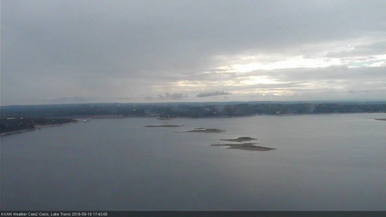 Lake Travis webcam, September 10, 2018 4:45 PM CT