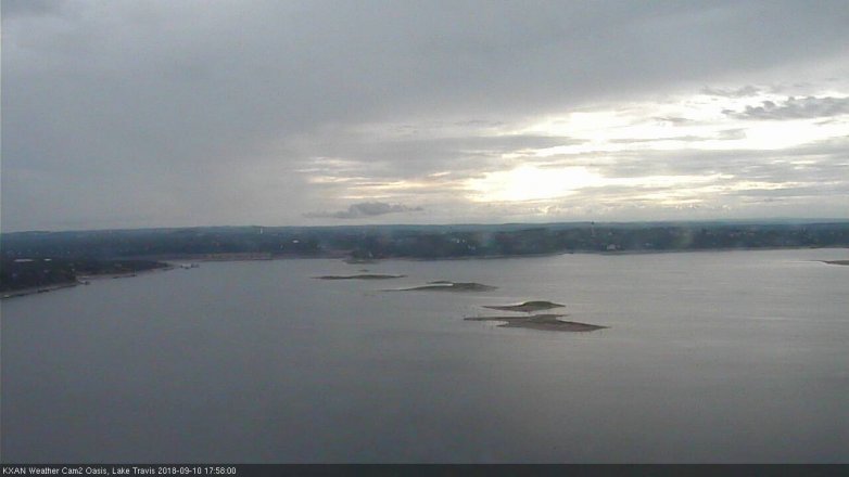 Lake Travis webcam, September 10, 2018 5:00 PM CT