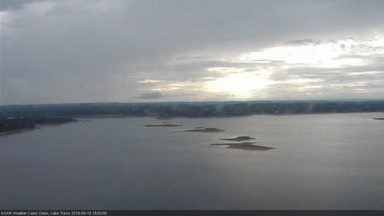 Lake Travis webcam, September 10, 2018 5:05 PM CT