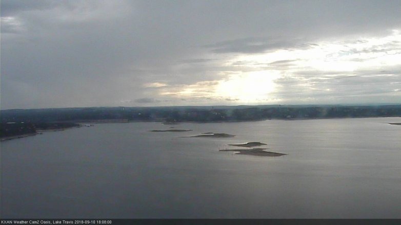 Lake Travis webcam, September 10, 2018 5:10 PM CT