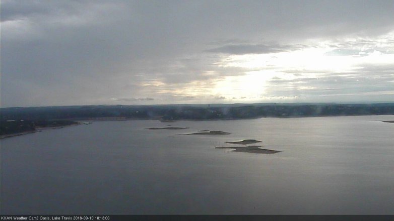 Lake Travis webcam, September 10, 2018 5:15 PM CT