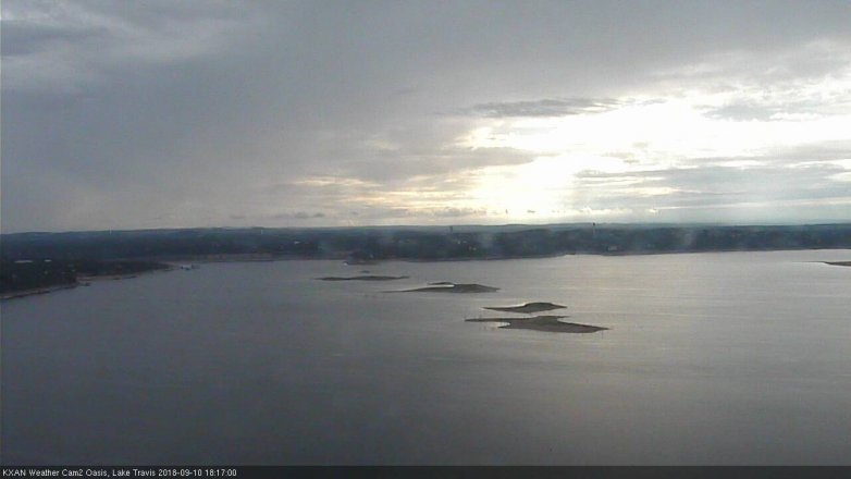 Lake Travis webcam, September 10, 2018 5:20 PM CT