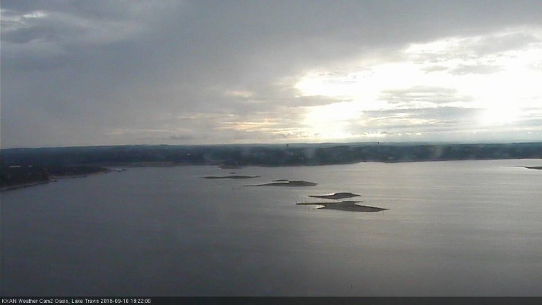 Lake Travis webcam, September 10, 2018 5:25 PM CT
