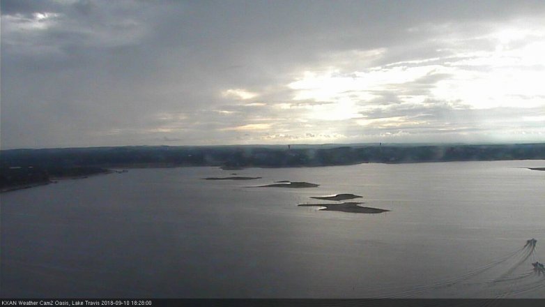 Lake Travis webcam, September 10, 2018 5:30 PM CT