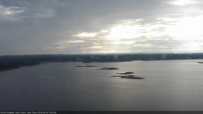 Lake Travis webcam, September 10, 2018 5:35 PM CT