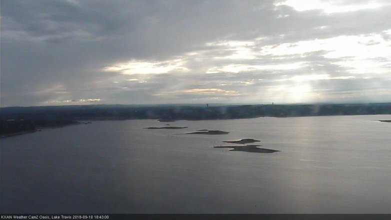 Lake Travis webcam, September 10, 2018 5:45 PM CT