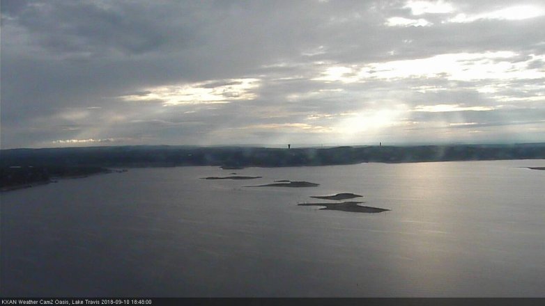 Lake Travis webcam, September 10, 2018 5:50 PM CT