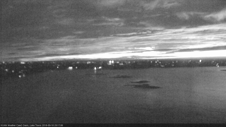 Lake Travis webcam, September 10, 2018 7:20 PM CT