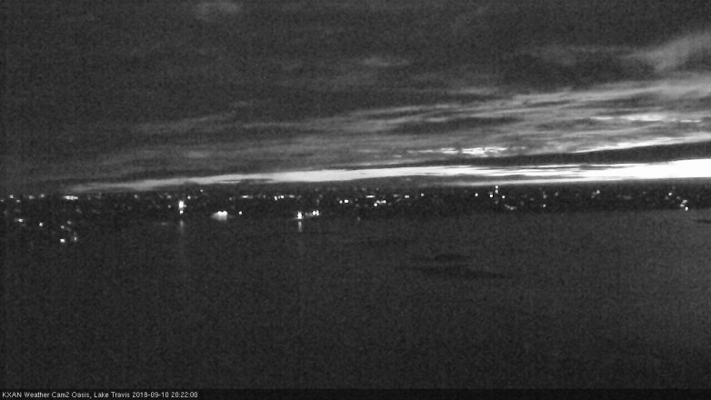 Lake Travis webcam, September 10, 2018 7:25 PM CT