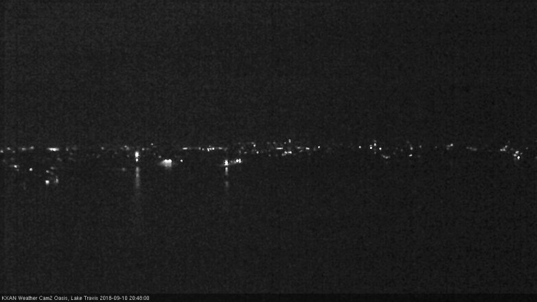 Lake Travis webcam, September 10, 2018 7:50 PM CT