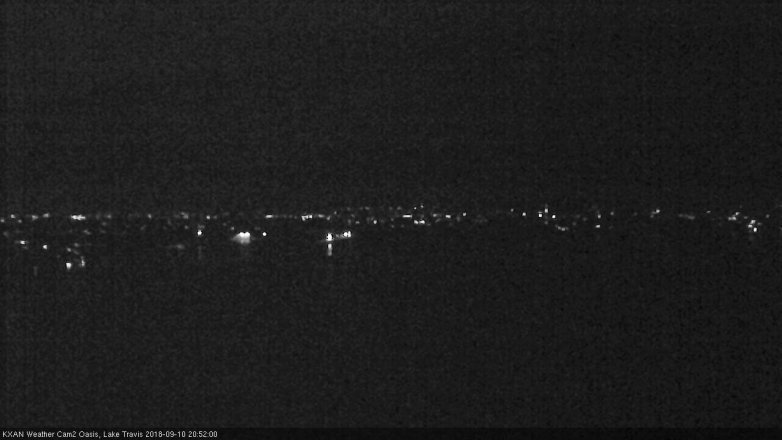 Lake Travis webcam, September 10, 2018 7:55 PM CT