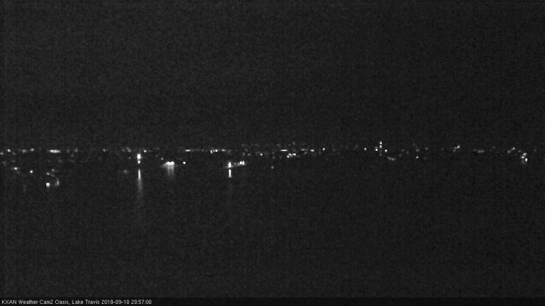 Lake Travis webcam, September 10, 2018 8:00 PM CT