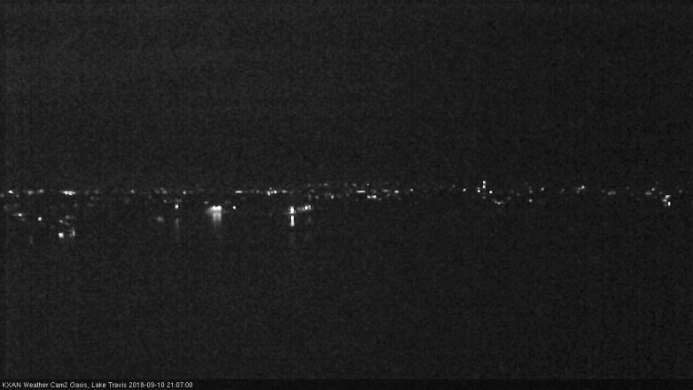 Lake Travis webcam, September 10, 2018 8:10 PM CT