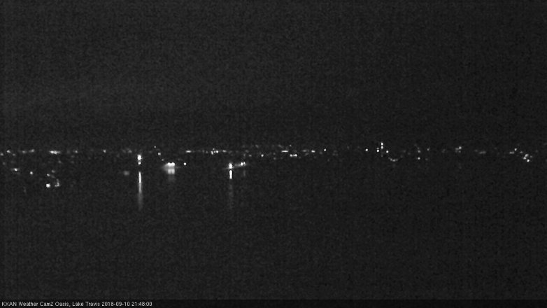 Lake Travis webcam, September 10, 2018 8:50 PM CT