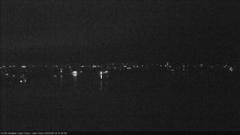 Lake Travis webcam, September 10, 2018 8:55 PM CT