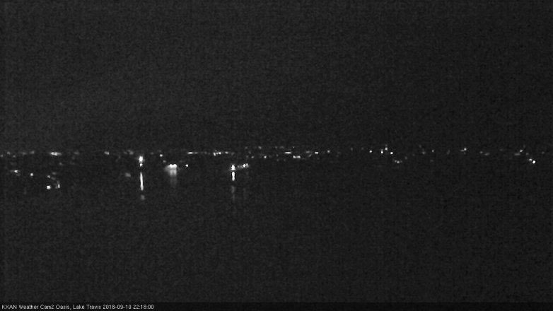 Lake Travis webcam, September 10, 2018 9:20 PM CT
