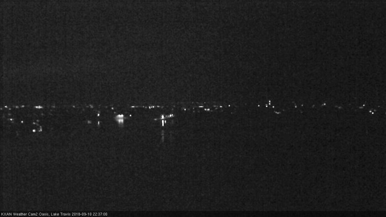 Lake Travis webcam, September 10, 2018 9:40 PM CT