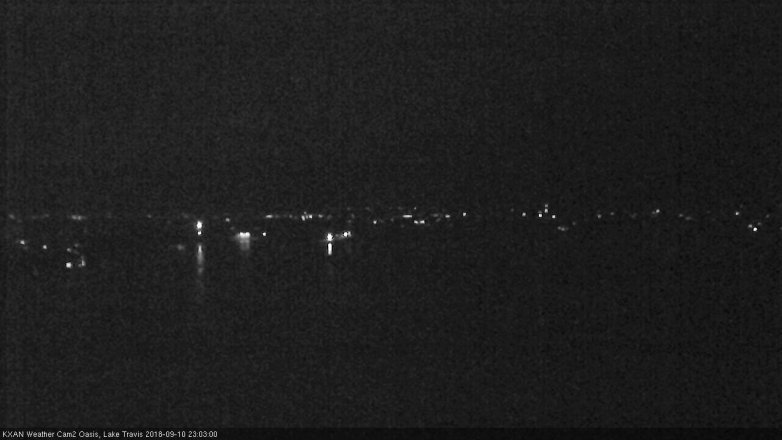 Lake Travis webcam, September 10, 2018 10:05 PM CT