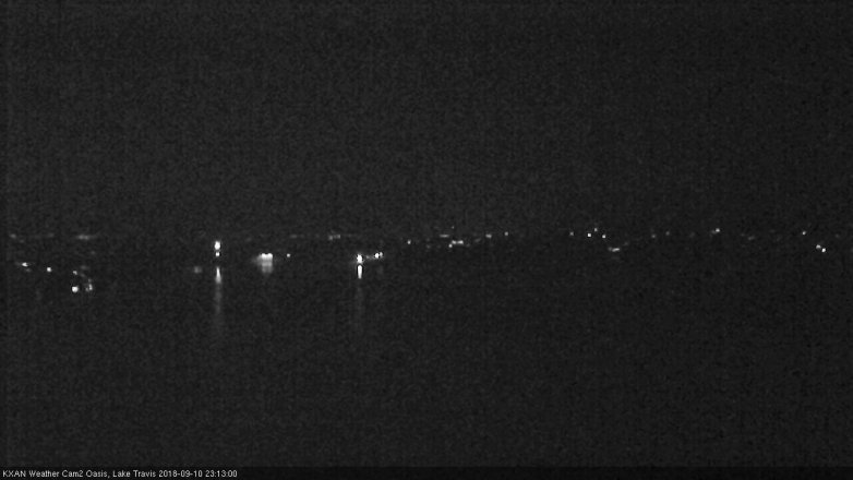 Lake Travis webcam, September 10, 2018 10:15 PM CT
