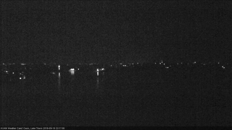 Lake Travis webcam, September 10, 2018 10:20 PM CT