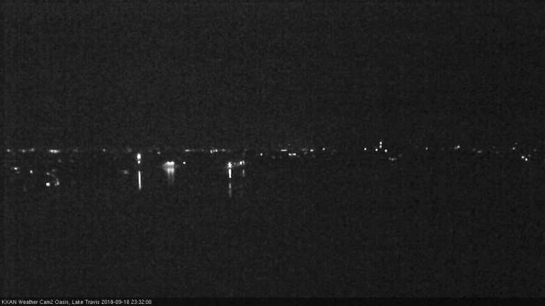 Lake Travis webcam, September 10, 2018 10:35 PM CT