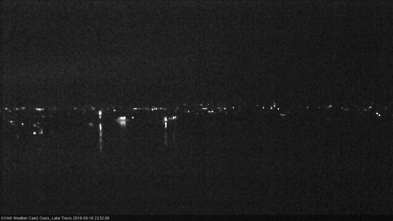 Lake Travis webcam, September 10, 2018 10:55 PM CT