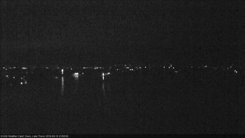 Lake Travis webcam, September 10, 2018 11:00 PM CT