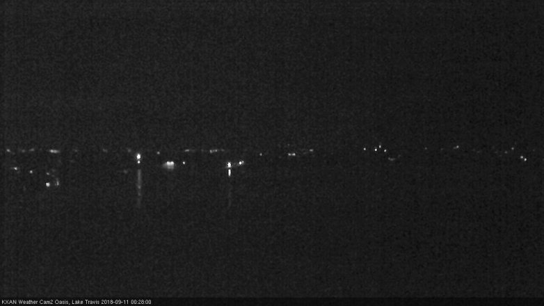 Lake Travis webcam, September 10, 2018 11:30 PM CT
