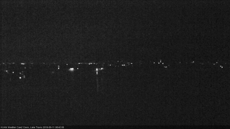 Lake Travis webcam, September 10, 2018 11:45 PM CT