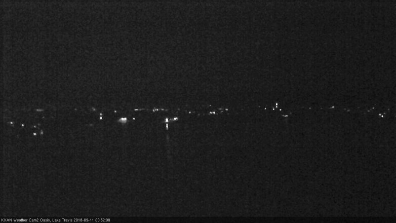 Lake Travis webcam, September 10, 2018 11:55 PM CT