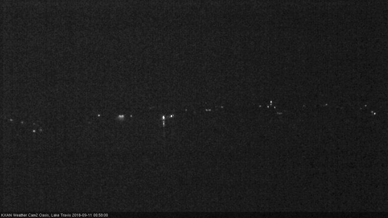 Lake Travis webcam, September 10, 2018 12:00 AM CT