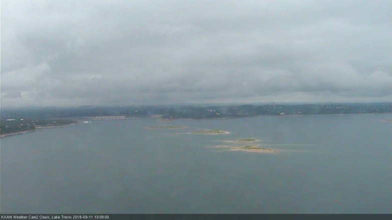 Lake Travis webcam, September 11, 2018 9:10 AM CT