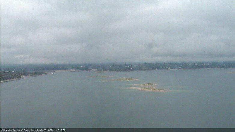 Lake Travis webcam, September 11, 2018 9:20 AM CT