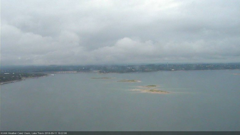 Lake Travis webcam, September 11, 2018 9:25 AM CT