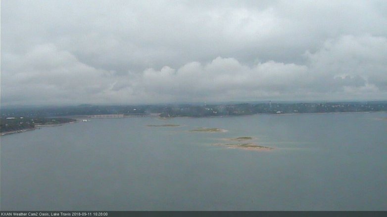Lake Travis webcam, September 11, 2018 9:30 AM CT