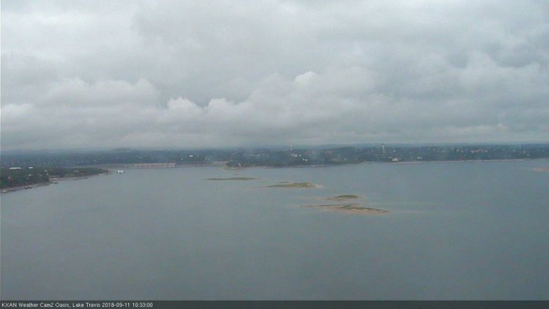 Lake Travis webcam, September 11, 2018 9:35 AM CT