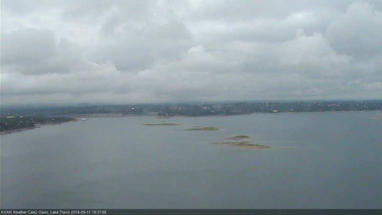 Lake Travis webcam, September 11, 2018 9:40 AM CT