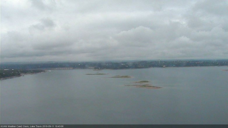 Lake Travis webcam, September 11, 2018 9:45 AM CT