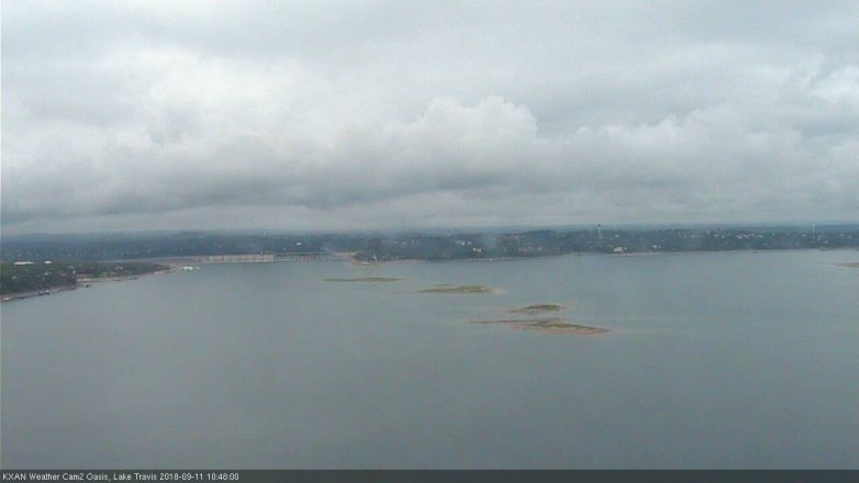 Lake Travis webcam, September 11, 2018 9:50 AM CT