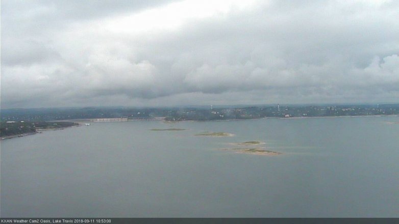 Lake Travis webcam, September 11, 2018 9:55 AM CT