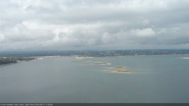 Lake Travis webcam, September 11, 2018 10:05 AM CT