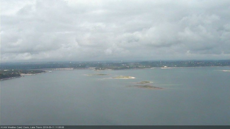 Lake Travis webcam, September 11, 2018 10:10 AM CT
