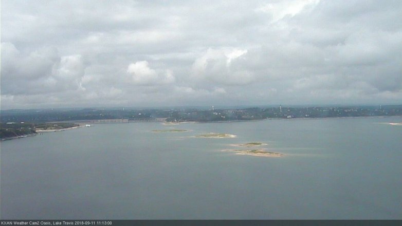 Lake Travis webcam, September 11, 2018 10:15 AM CT