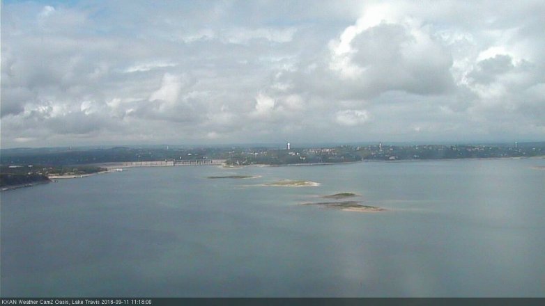 Lake Travis webcam, September 11, 2018 10:20 AM CT