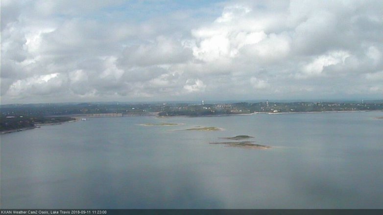 Lake Travis webcam, September 11, 2018 10:25 AM CT