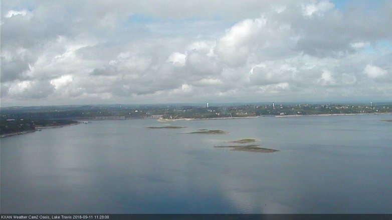 Lake Travis webcam, September 11, 2018 10:30 AM CT