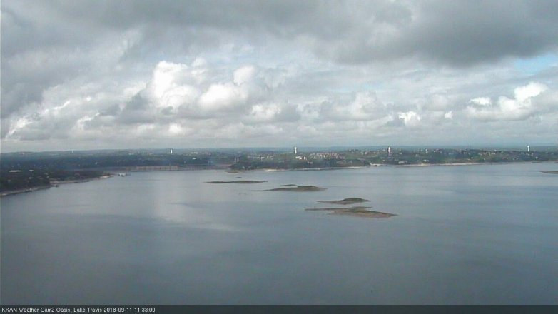 Lake Travis webcam, September 11, 2018 10:35 AM CT