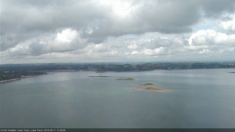 Lake Travis webcam, September 11, 2018 10:40 AM CT