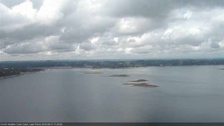 Lake Travis webcam, September 11, 2018 10:45 AM CT