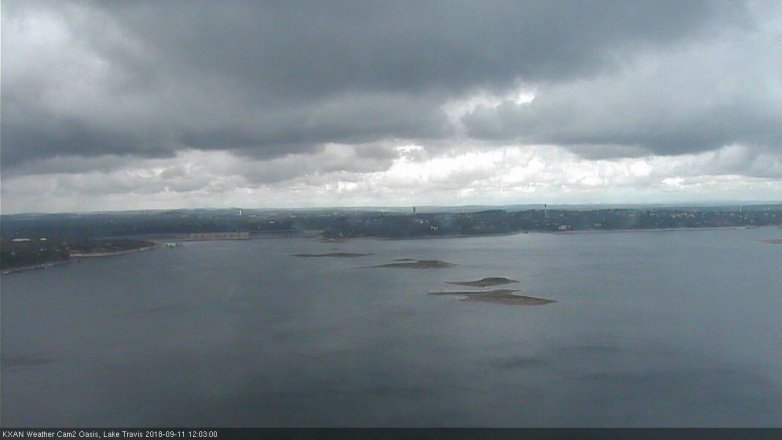 Lake Travis webcam, September 11, 2018 11:05 AM CT